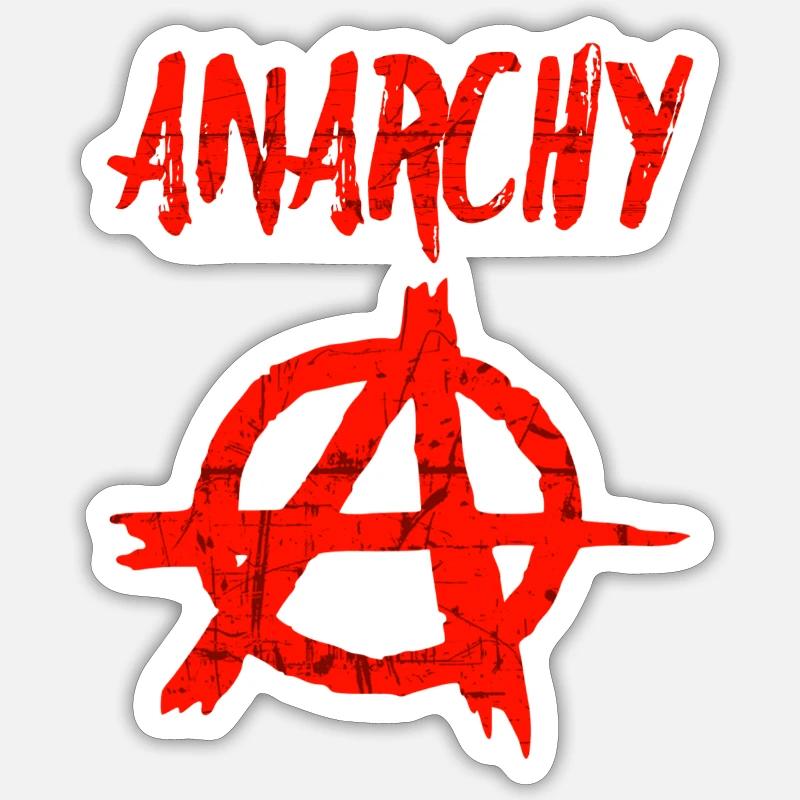 anarchy - Sticker size S (10 x 10 cm) - white matte