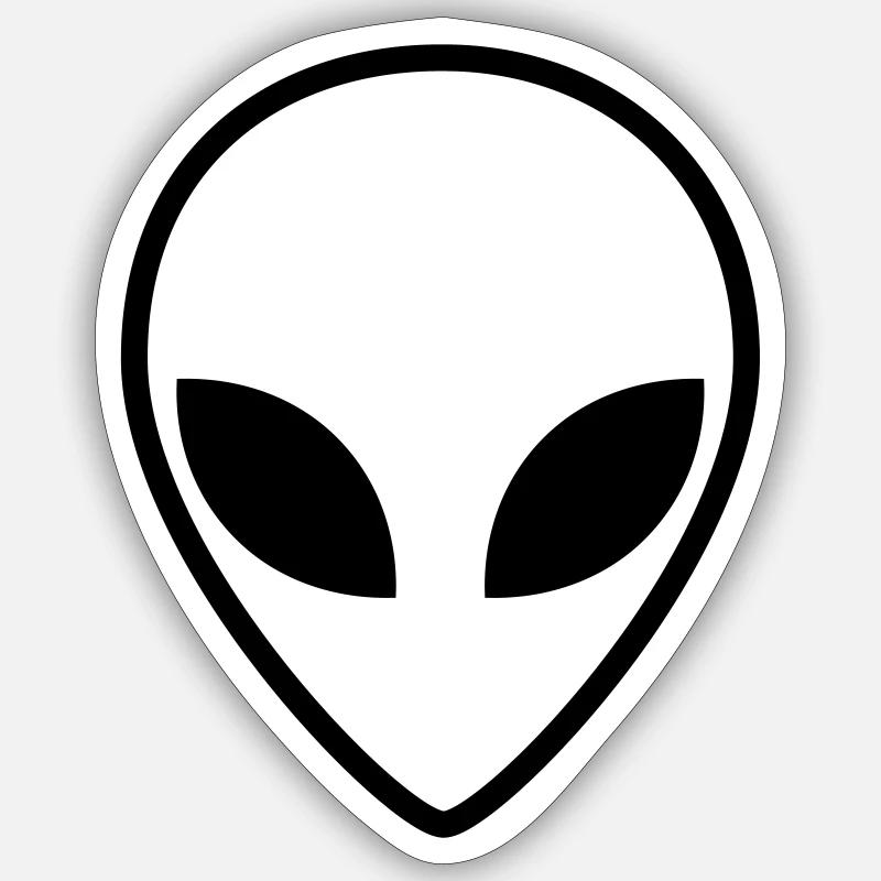 Alien - Sticker Größe S (10 x 10 cm) - Mattweiß