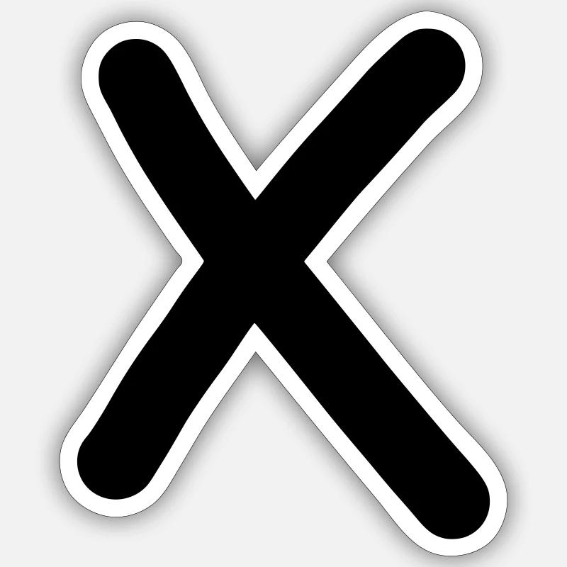 iYpsilon X - Sticker Größe S (10 x 10 cm) - Mattweiß