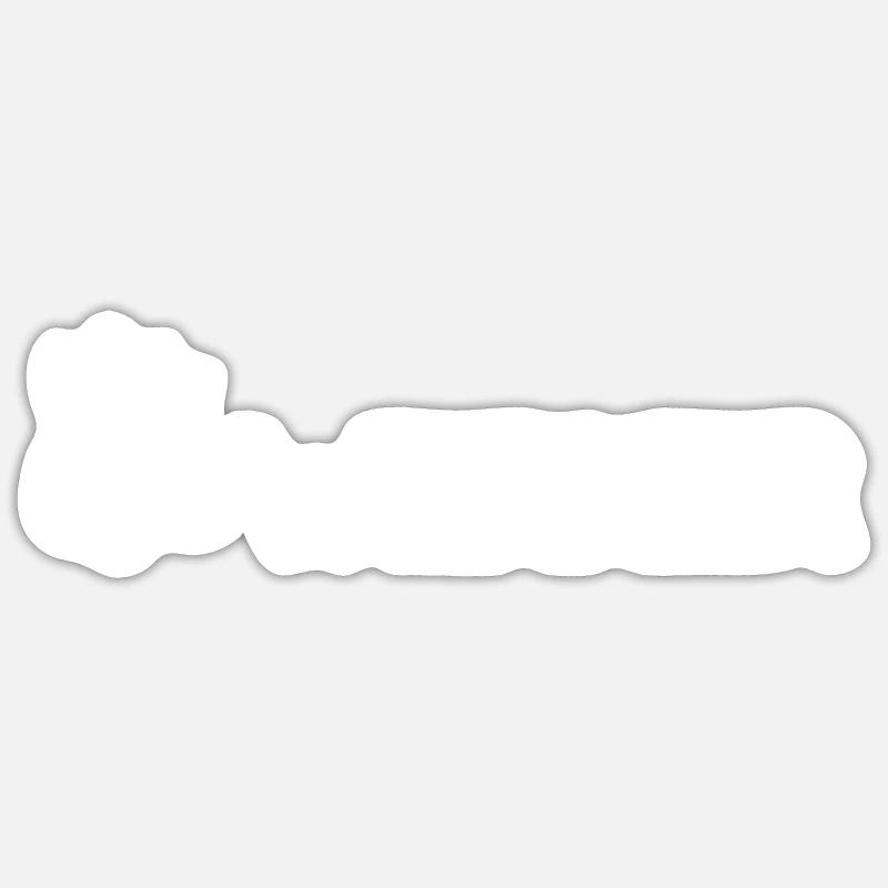 Witziges Handwerker Spruch Geschenk - Sticker Größe S (10 x 10 cm) - Mattweiß