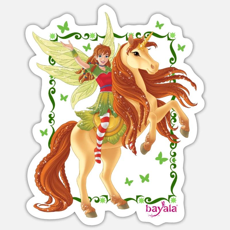 Schleich bayala Marween reitet auf Einhorn Sticker Größe S (10 x 10 cm)