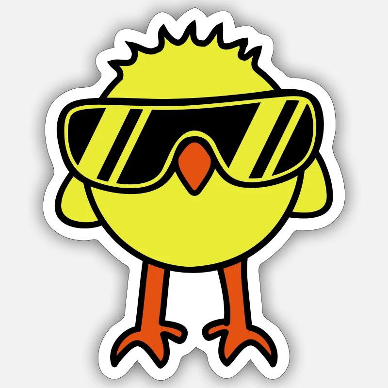 Cool Chick Sticker Größe S (10 x 10 cm)