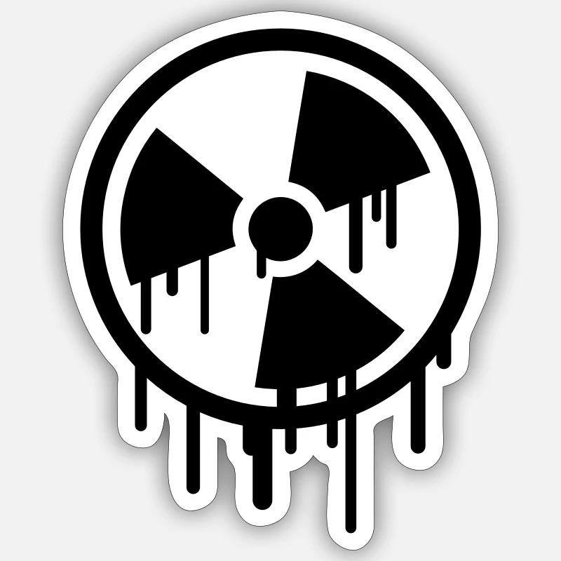 Atom Symbol Graffiti Sticker size S (10 x 10 cm)