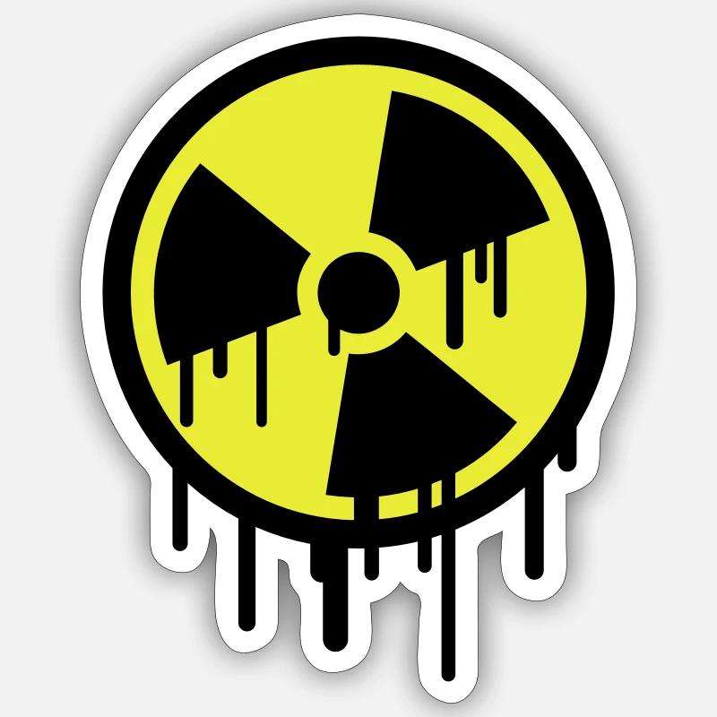 Atom Symbol Graffiti Sticker size S (10 x 10 cm)