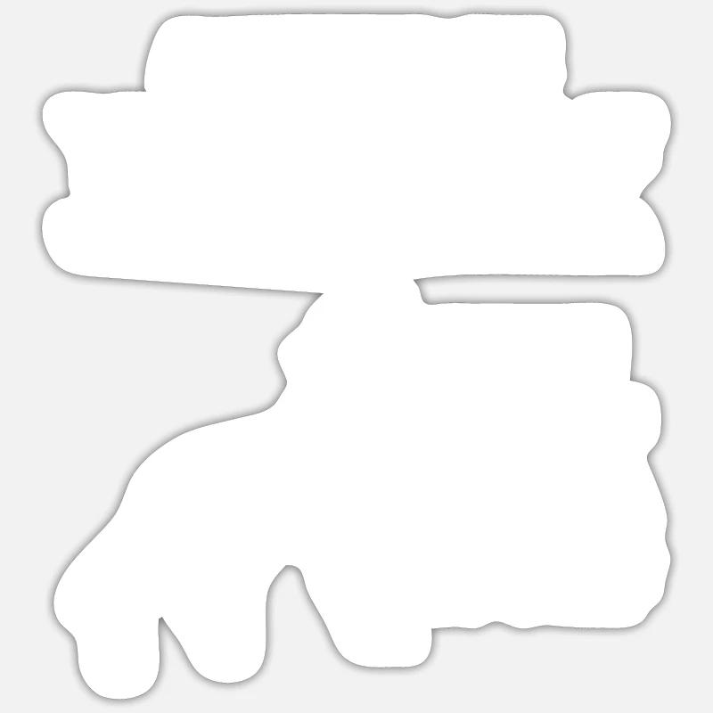 wolf - Sticker size S (10 x 10 cm) - white matte