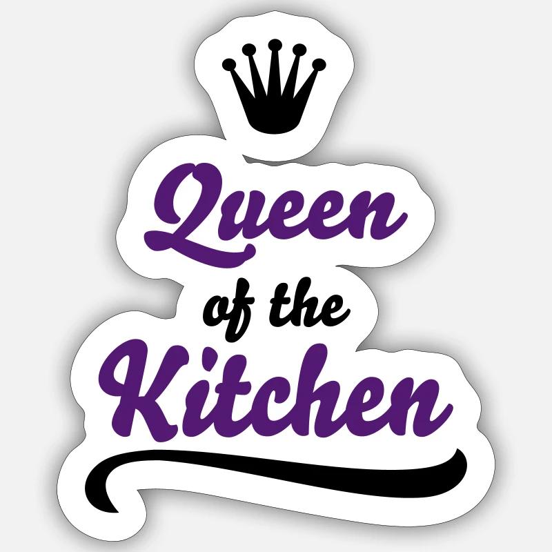 kochen - Sticker Größe S (10 x 10 cm) - Mattweiß