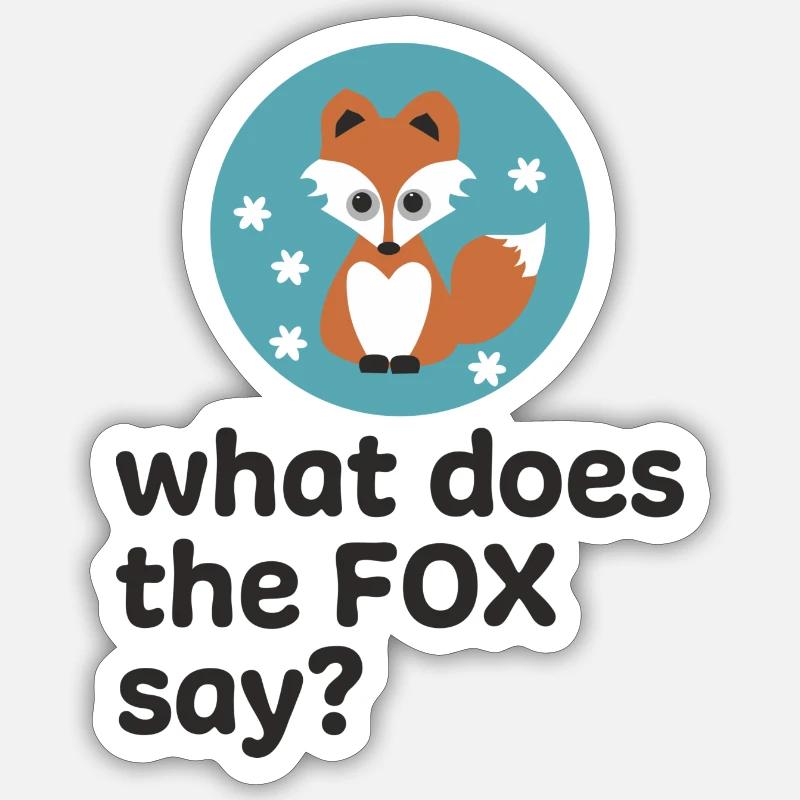 fuchs Sticker Größe S (10 x 10 cm)