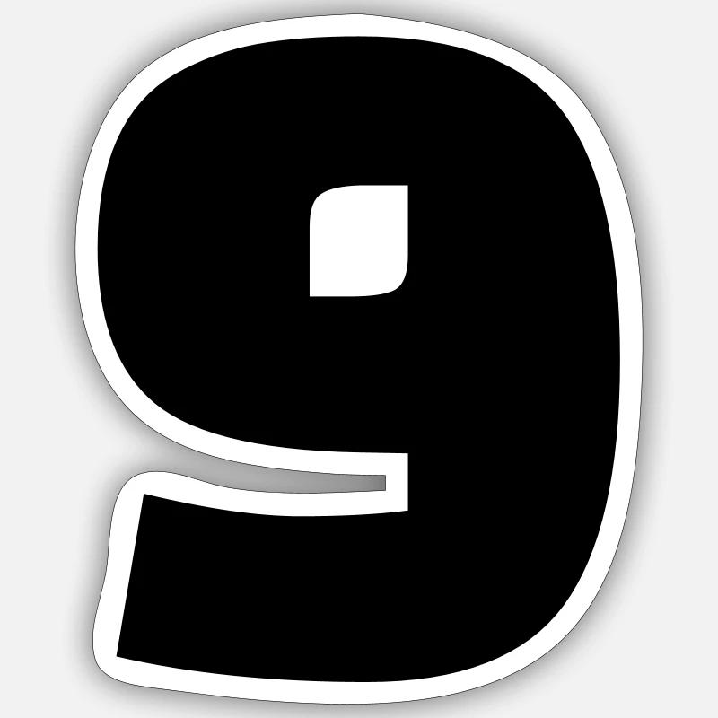 9 - Sticker taille S (10 x 10 cm) - blanc mat