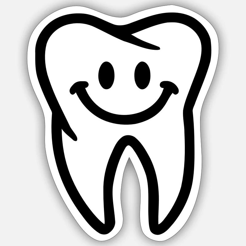 Tooth Sticker size S (10 x 10 cm)