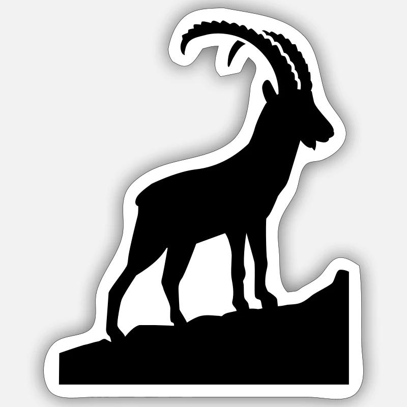 Ibex Sticker size S (10 x 10 cm)