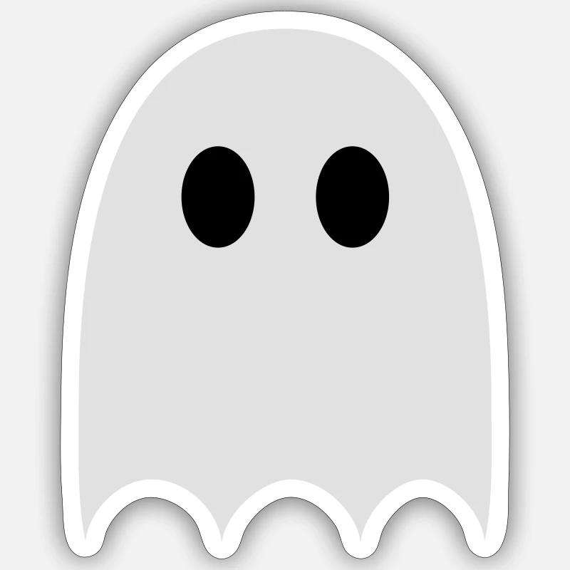 ghost - Sticker size S (10 x 10 cm) - white matte