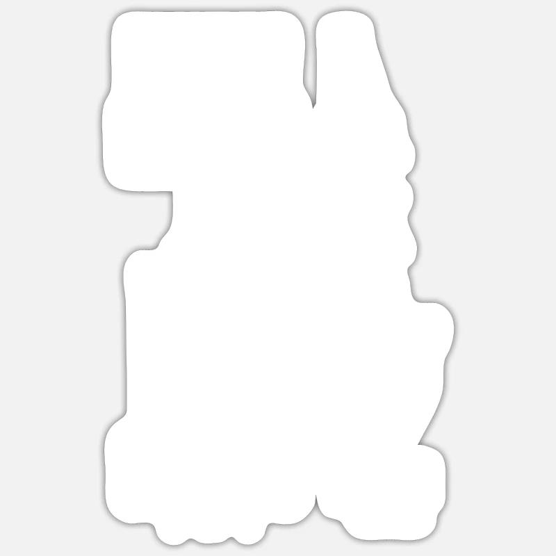 Plan de voiture de course Sticker taille S (10 x 10 cm)