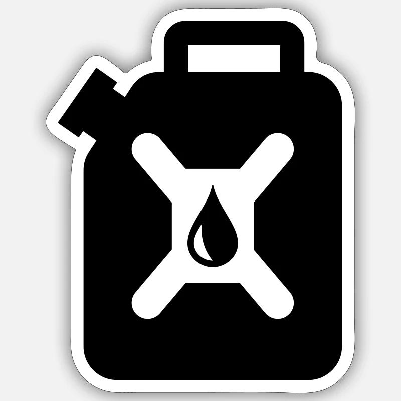 Bidons d'essence Sticker taille S (10 x 10 cm)