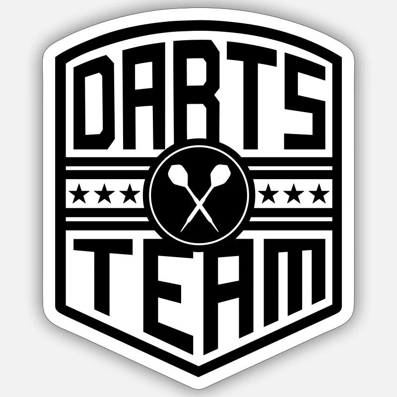 Darts Team (Blason) 01 Sticker taille S (10 x 10 cm)