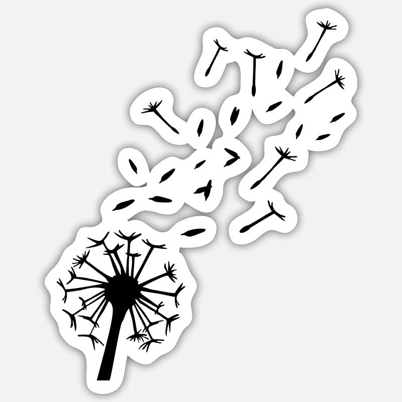 Dandelion Sticker size S (10 x 10 cm)