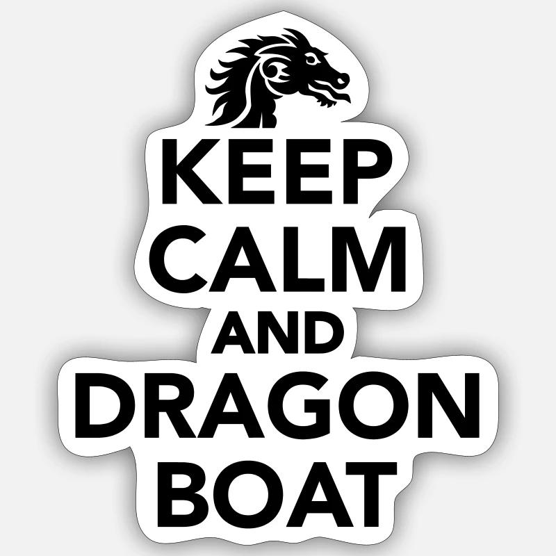 Drachenboot Sticker Größe S (10 x 10 cm)
