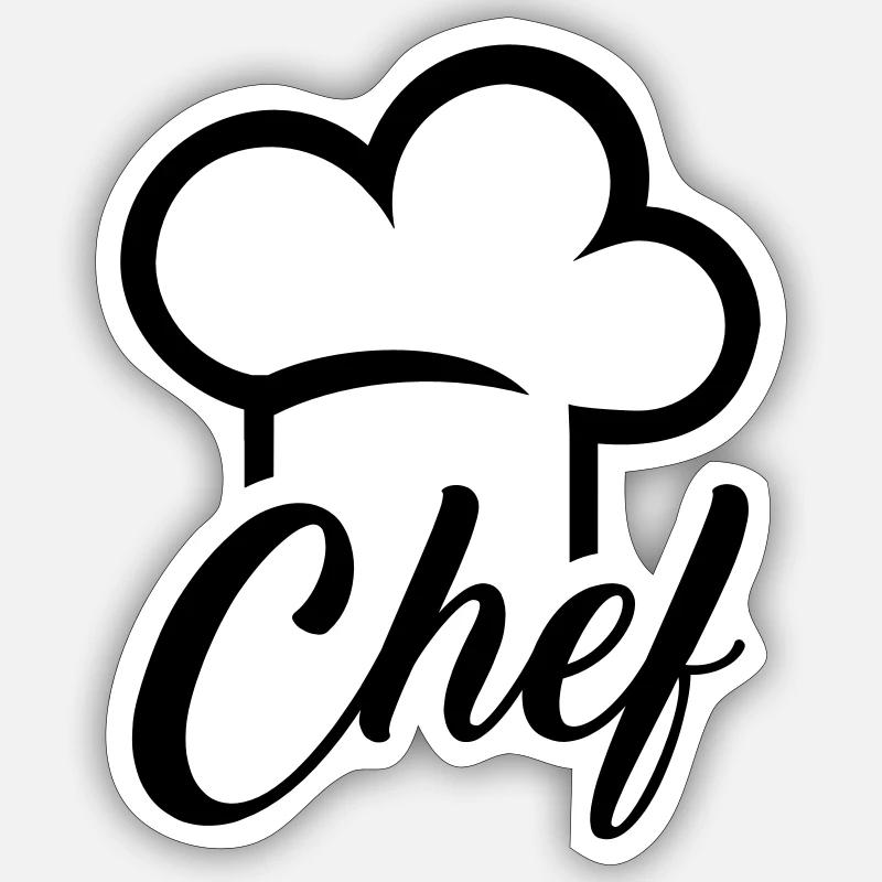 Chef Sticker size S (10 x 10 cm)
