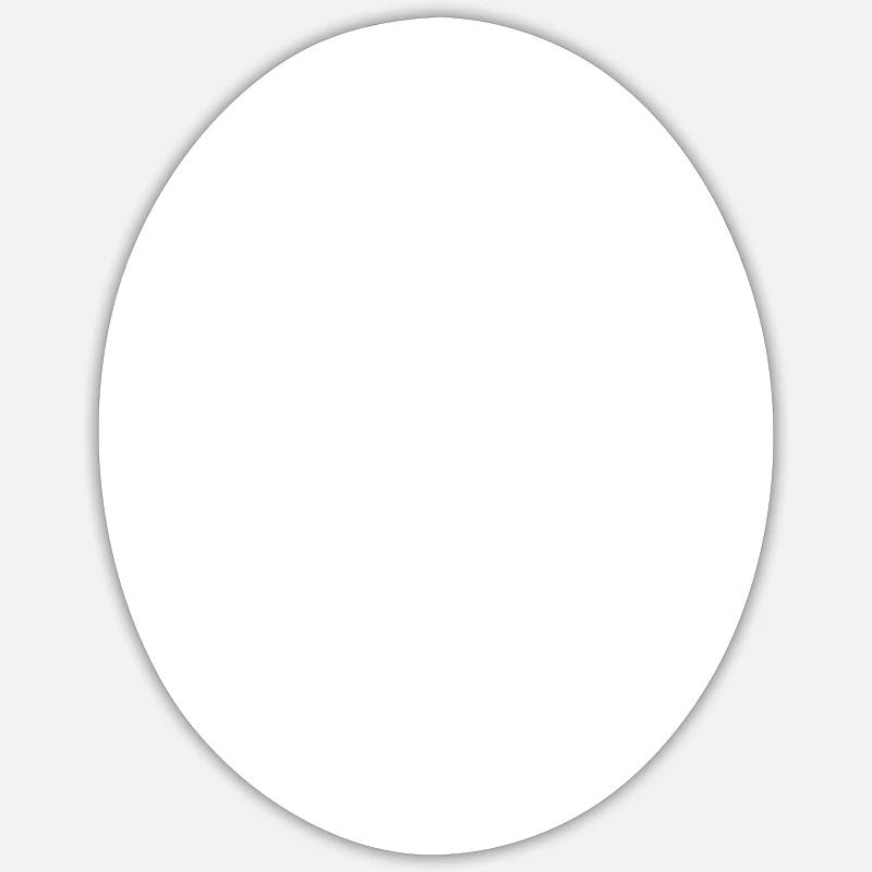 Fond oeuf blanc - Sticker taille S (10 x 10 cm) - blanc mat