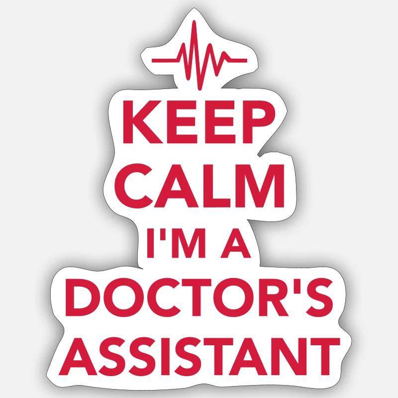 Doctor’s assistant - Sticker size S (10 x 10 cm) - white matte