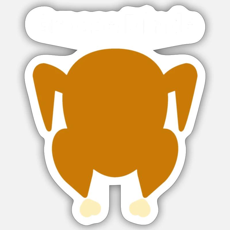 Grosse Dinde Sticker taille S (10 x 10 cm)