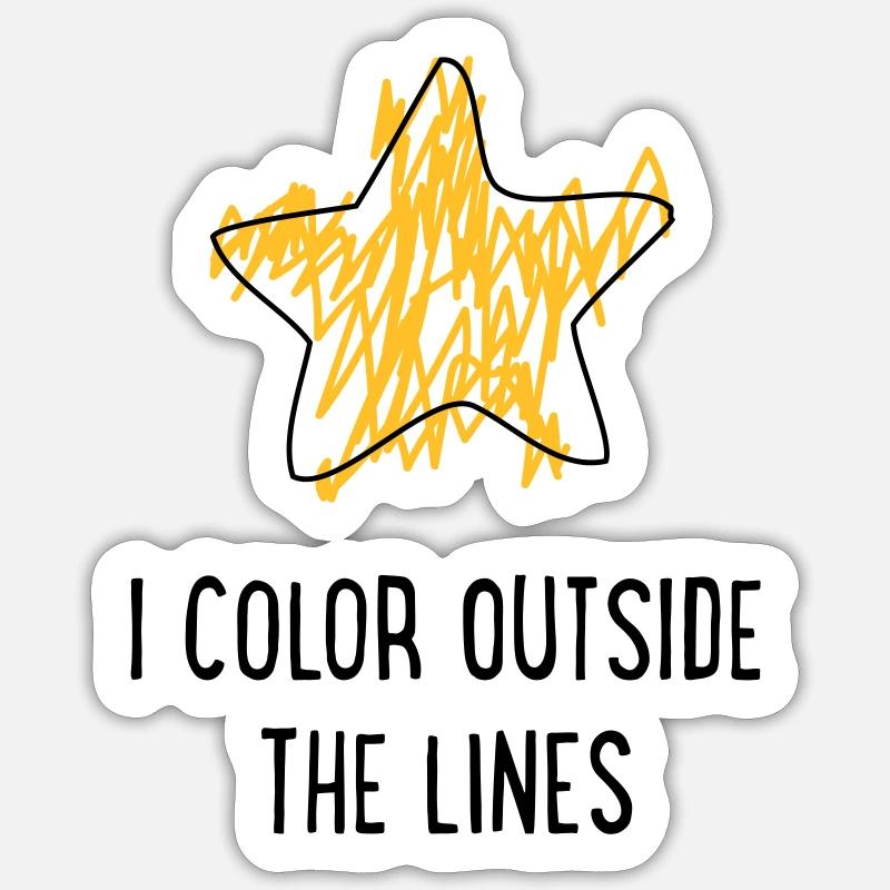 maladjusted - Sticker size S (10 x 10 cm) - white matte