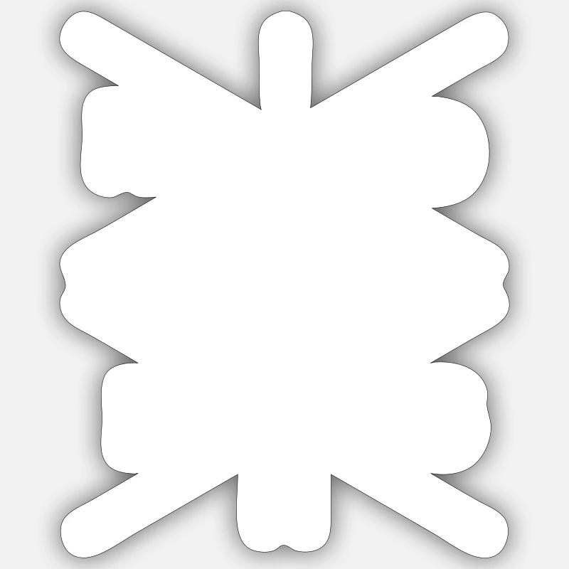 tour - Sticker taille S (10 x 10 cm) - blanc mat