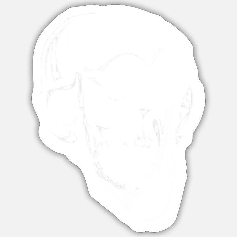 crying skull Sticker size S (10 x 10 cm)