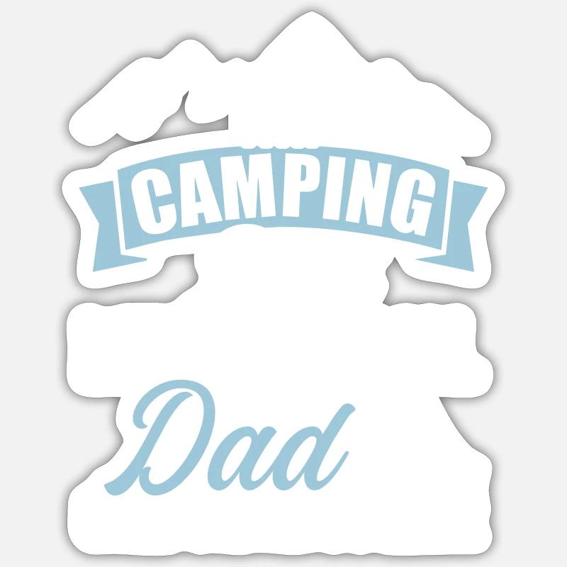 Camping - Sticker Größe S (10 x 10 cm) - Mattweiß