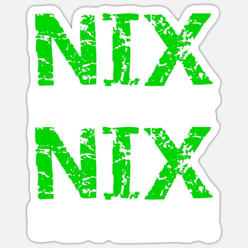 Nix Backup Nix Mitleid Festplatte Speichern Admin - Sticker Größe S (10 x 10 cm) - Mattweiß