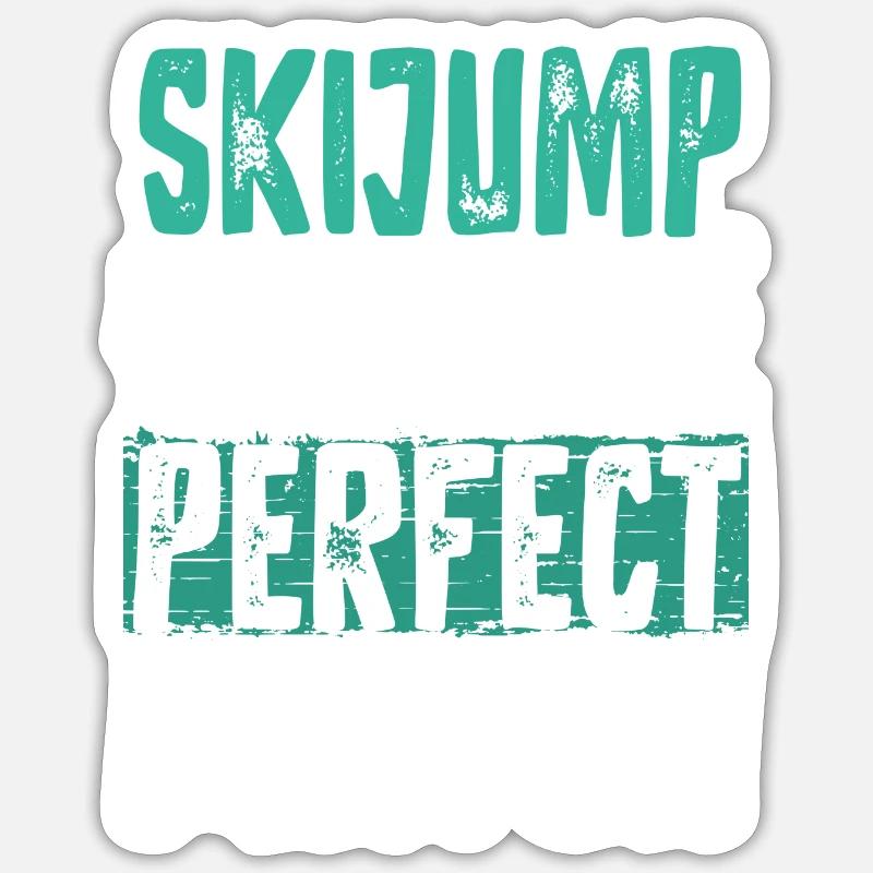 Saut à ski Sticker taille S (10 x 10 cm)