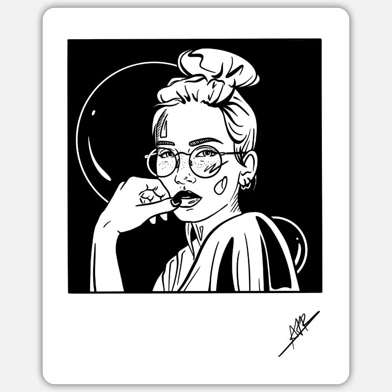 Cordialement - Sticker taille S (10 x 10 cm) - blanc mat