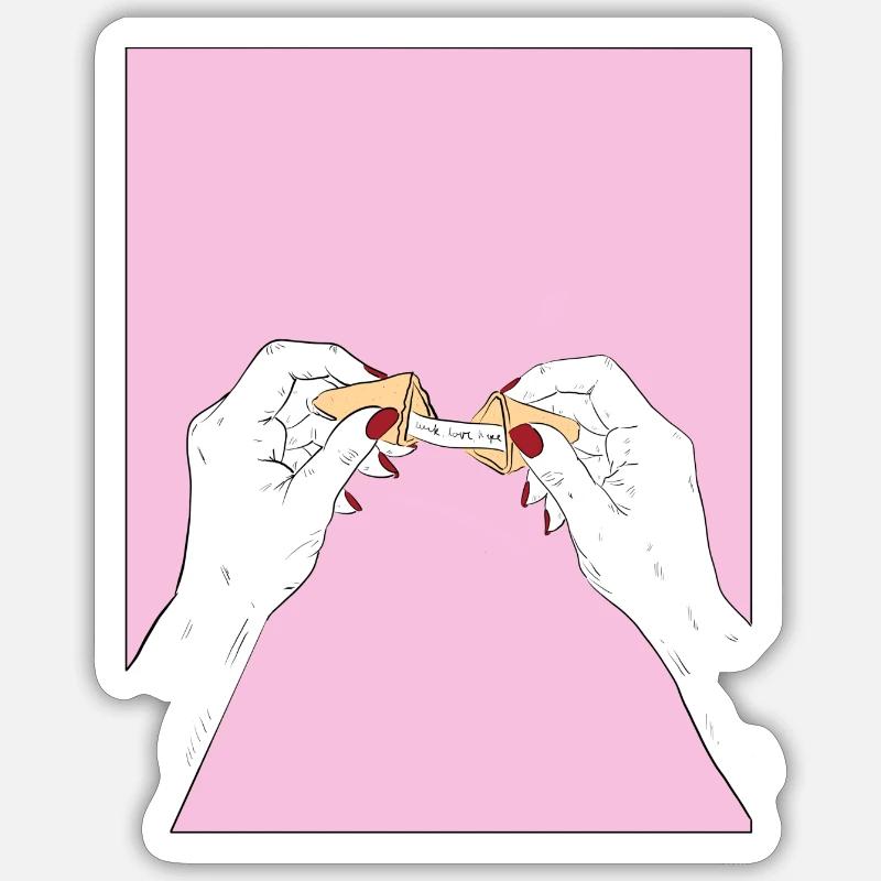 Biscuits chanceux Sticker taille S (10 x 10 cm)