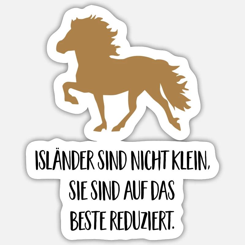 isländer - Sticker Größe S (10 x 10 cm) - Mattweiß