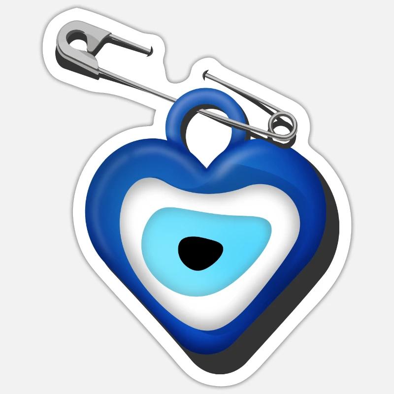 Nazar - Sticker taille S (10 x 10 cm) - blanc mat