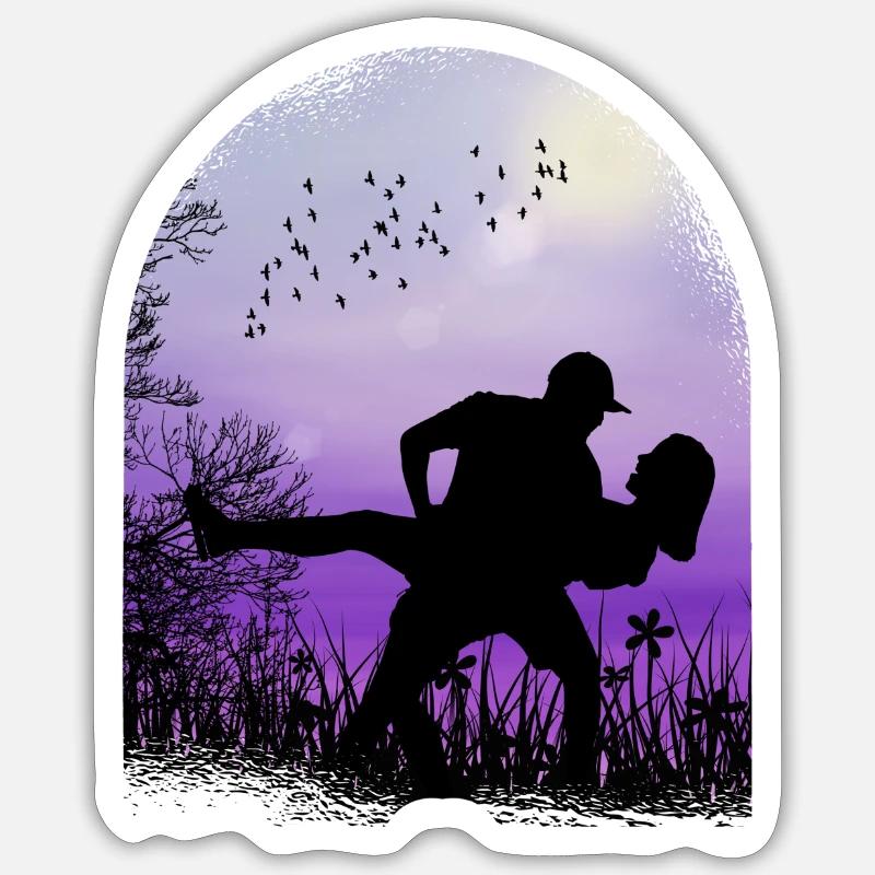 Valentinstag romantisch Sticker Größe S (10 x 10 cm)