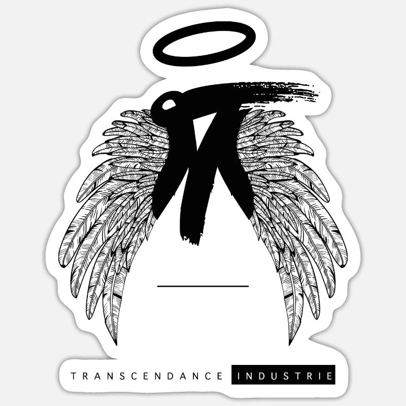 black logo - Sticker size S (10 x 10 cm) - white matte