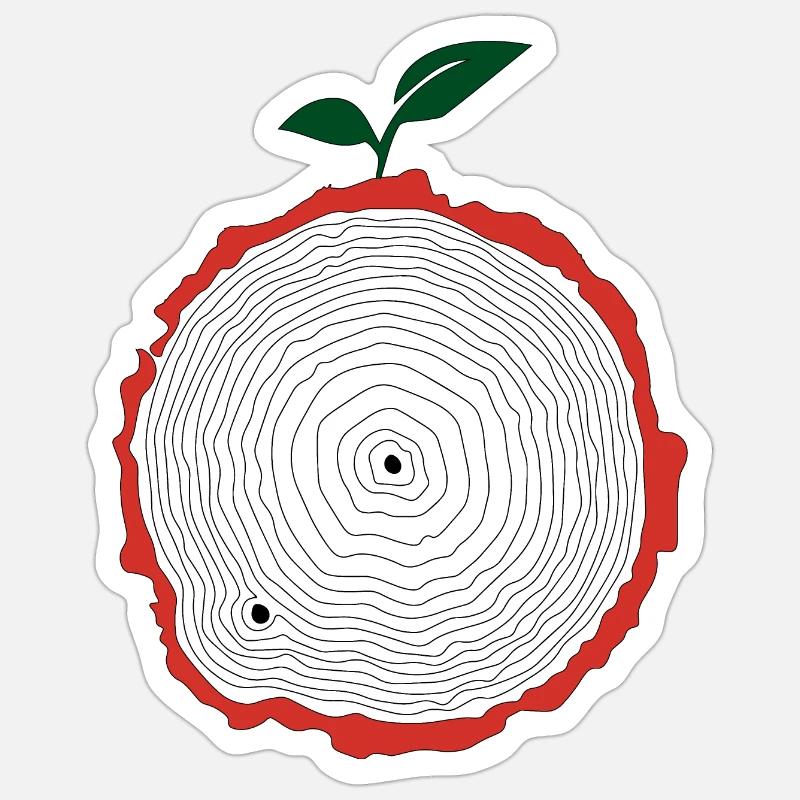 Apfelbaum Sticker Größe S (10 x 10 cm)
