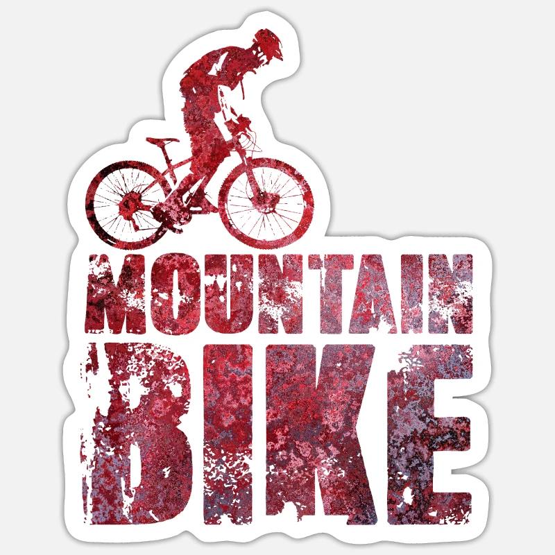 Vtt - Sticker taille S (10 x 10 cm) - blanc mat