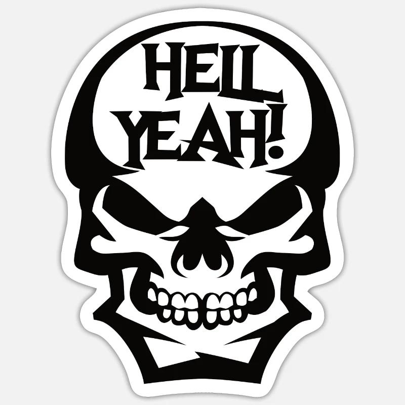 HELL YEAH! Sticker size S (10 x 10 cm)