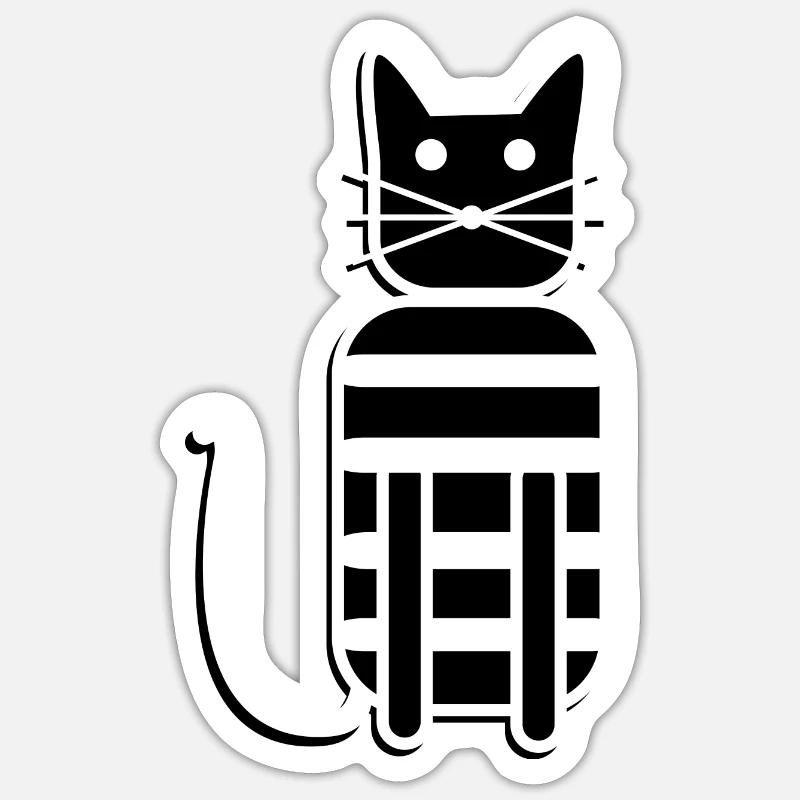 Amour du chat Sticker taille S (10 x 10 cm)