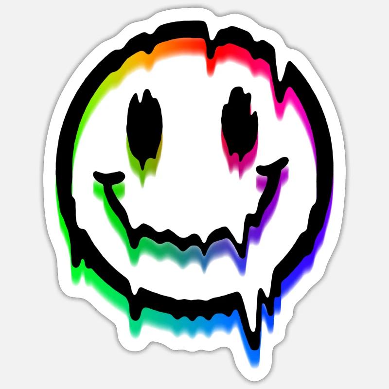 Face - Sticker size S (10 x 10 cm) - white matte