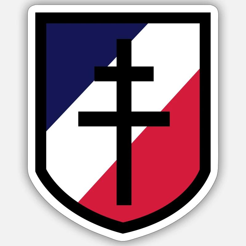 France Libre - vector Sticker size S (10 x 10 cm)