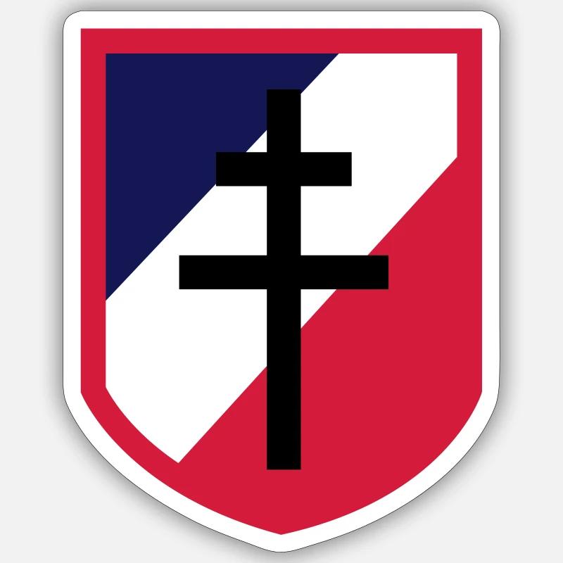 Frankreich Libre - vectoriale rouge Sticker Größe S (10 x 10 cm)