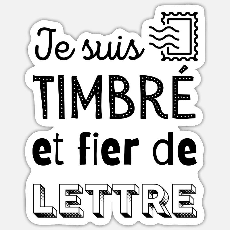 Timbré Sticker taille S (10 x 10 cm)