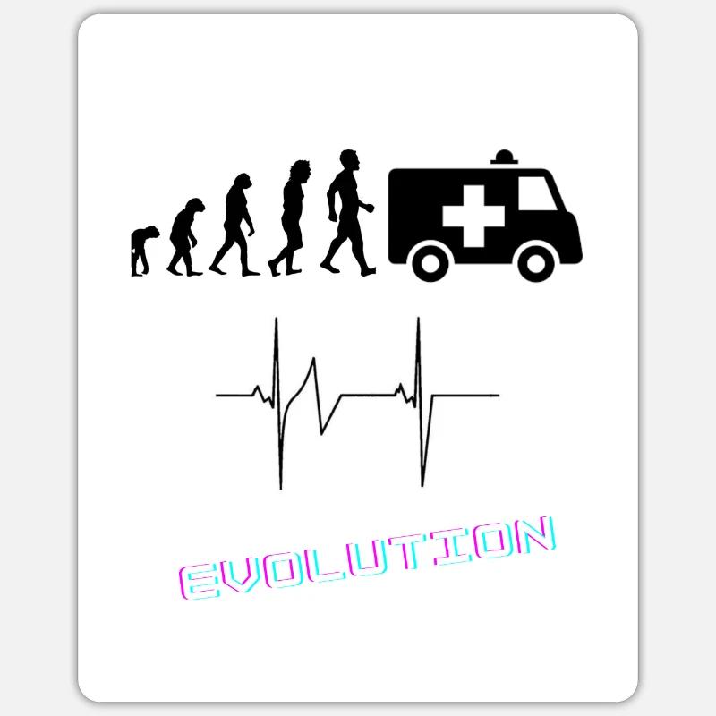 Evolution in the rescue service Sticker size S (10 x 10 cm)