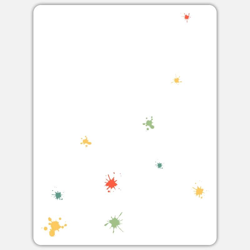 farbklecks Sticker Größe S (10 x 10 cm)