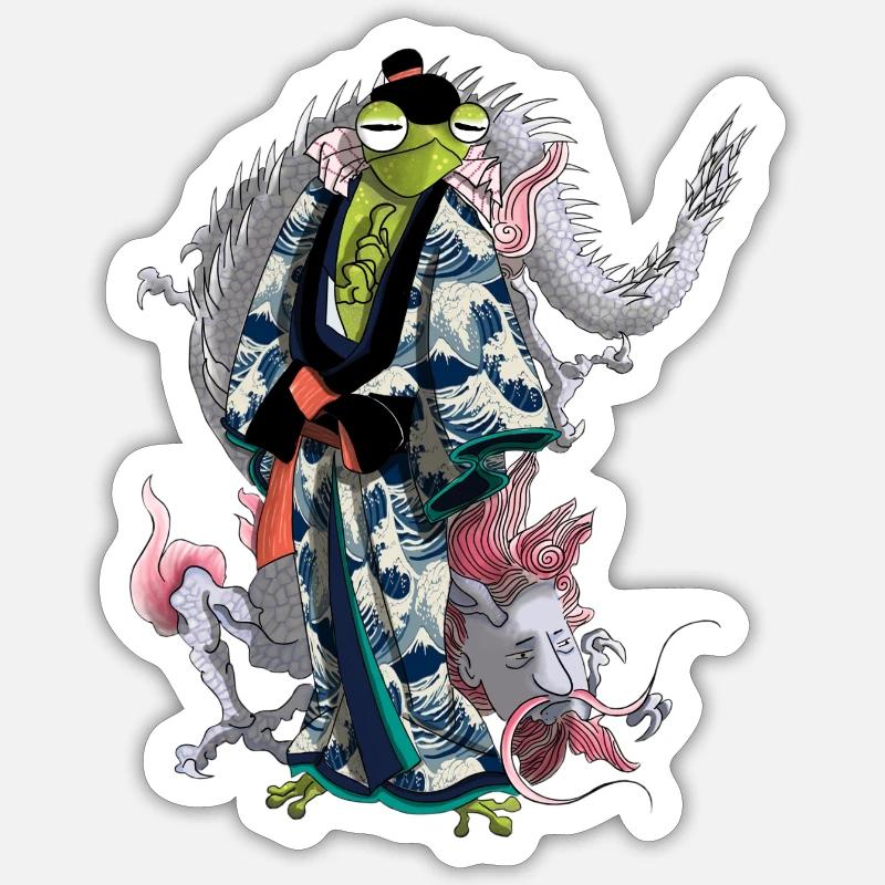 Ninja invocation Sticker taille S (10 x 10 cm)