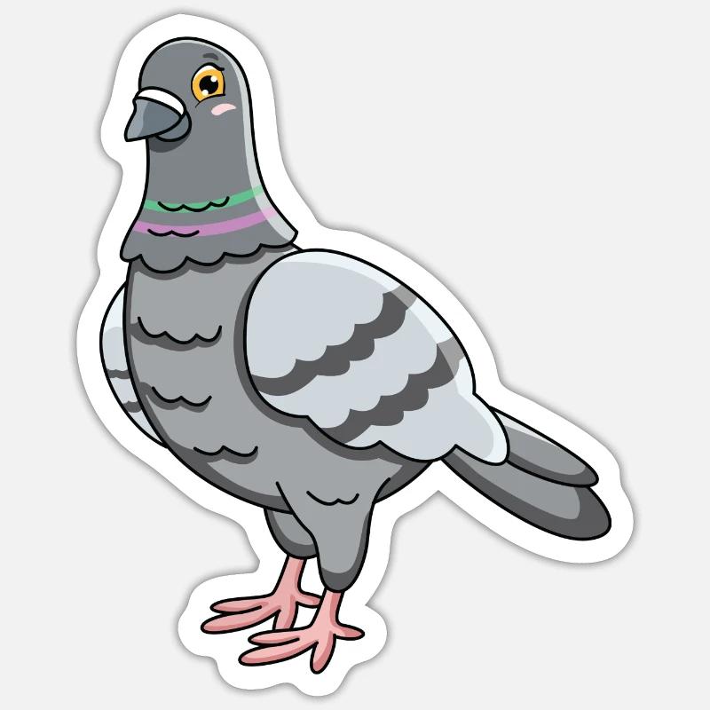 Dove - Sticker size S (10 x 10 cm) - white matte