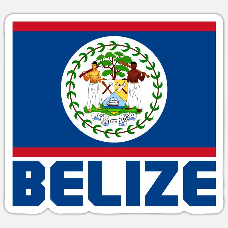 Belize Sticker Größe S (10 x 10 cm)