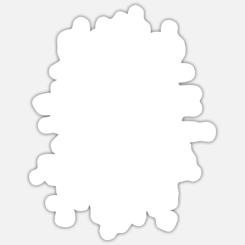 Boho Oeil - Sticker taille S (10 x 10 cm) - blanc mat